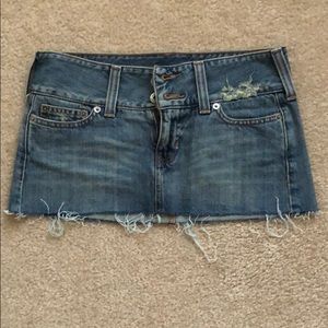 Hollister jean skirt